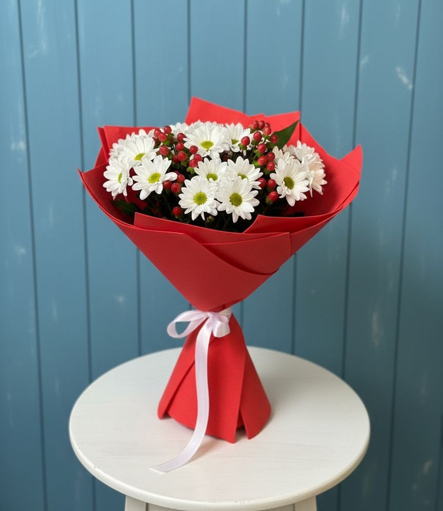 Букет цветов из: Хризантемы в Дор