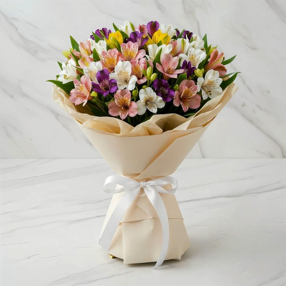 Букет цветов из: Альстромерии в Дор