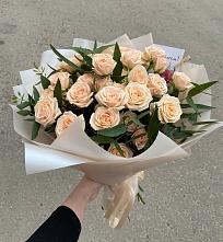 Букет Кремовые розы Латте в Дор
