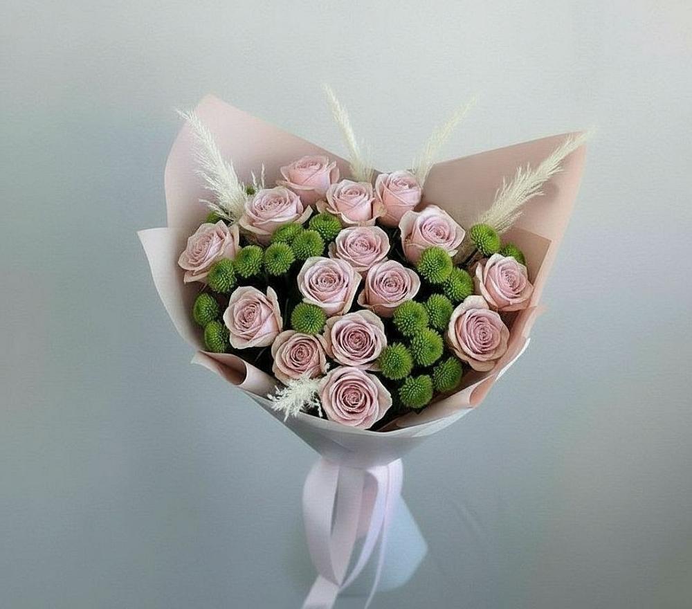 Букет цветов из: Розы и Хризантемы в Дор