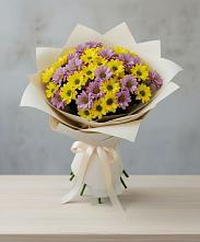 Букет цветов из:  Хризантемы #REPLACE_PRED# Дор