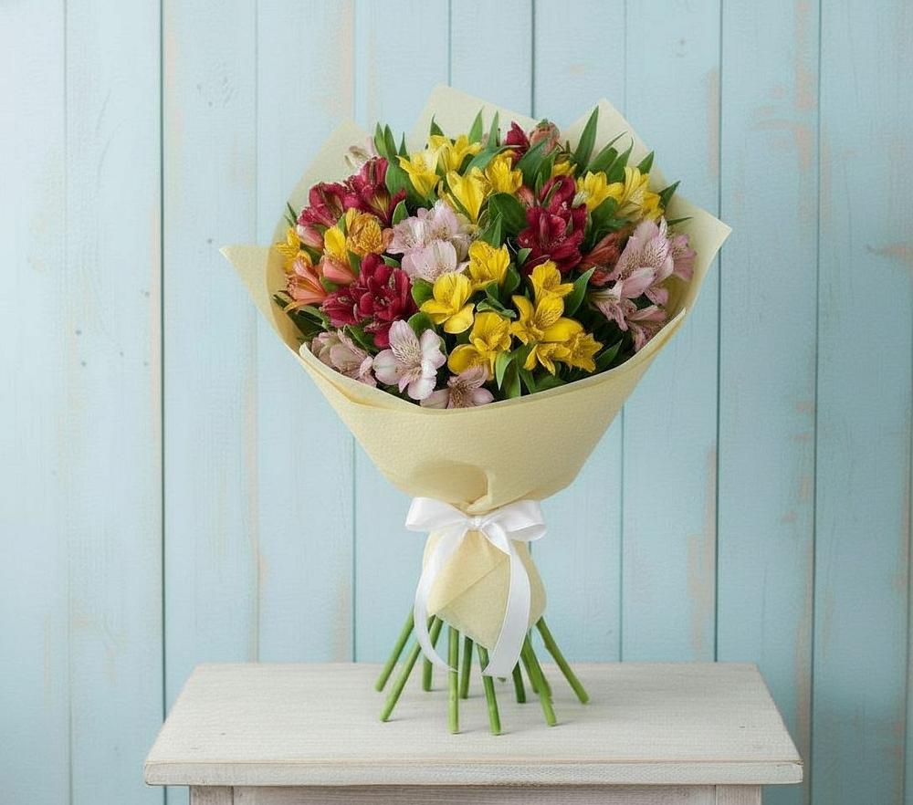 Букет цветов из: Альстромерии в Дор