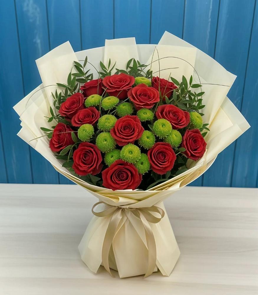 Букет цветов из: Розы и Хризантемы в Дор