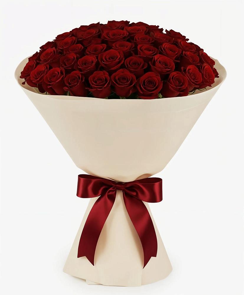 Букет 101 Бордовая роза Блэк Бакарра в Дор